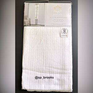 🎁Hotel Window Panels - 2 Pieces - Back Tabs - 100% Matelassé Cotton - 38” x 96”